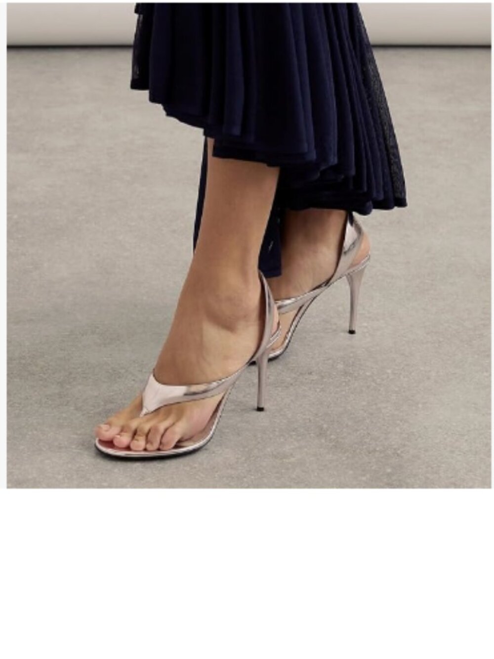 FOWT Light Pink High Heel Slingback Thong Sandals Open Split Toe Slip on Shoes